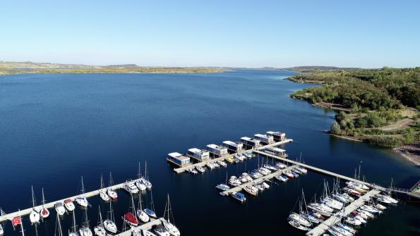 Hausboote und Geiseltalsee