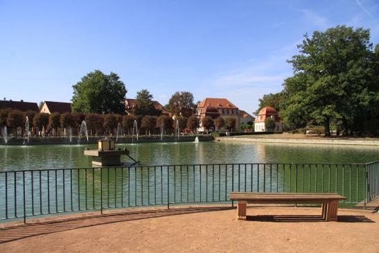 Blick über den Kurparkteich