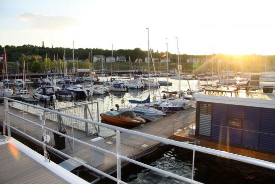 Abendstimmung in Marina Mücheln, Geiseltalsee